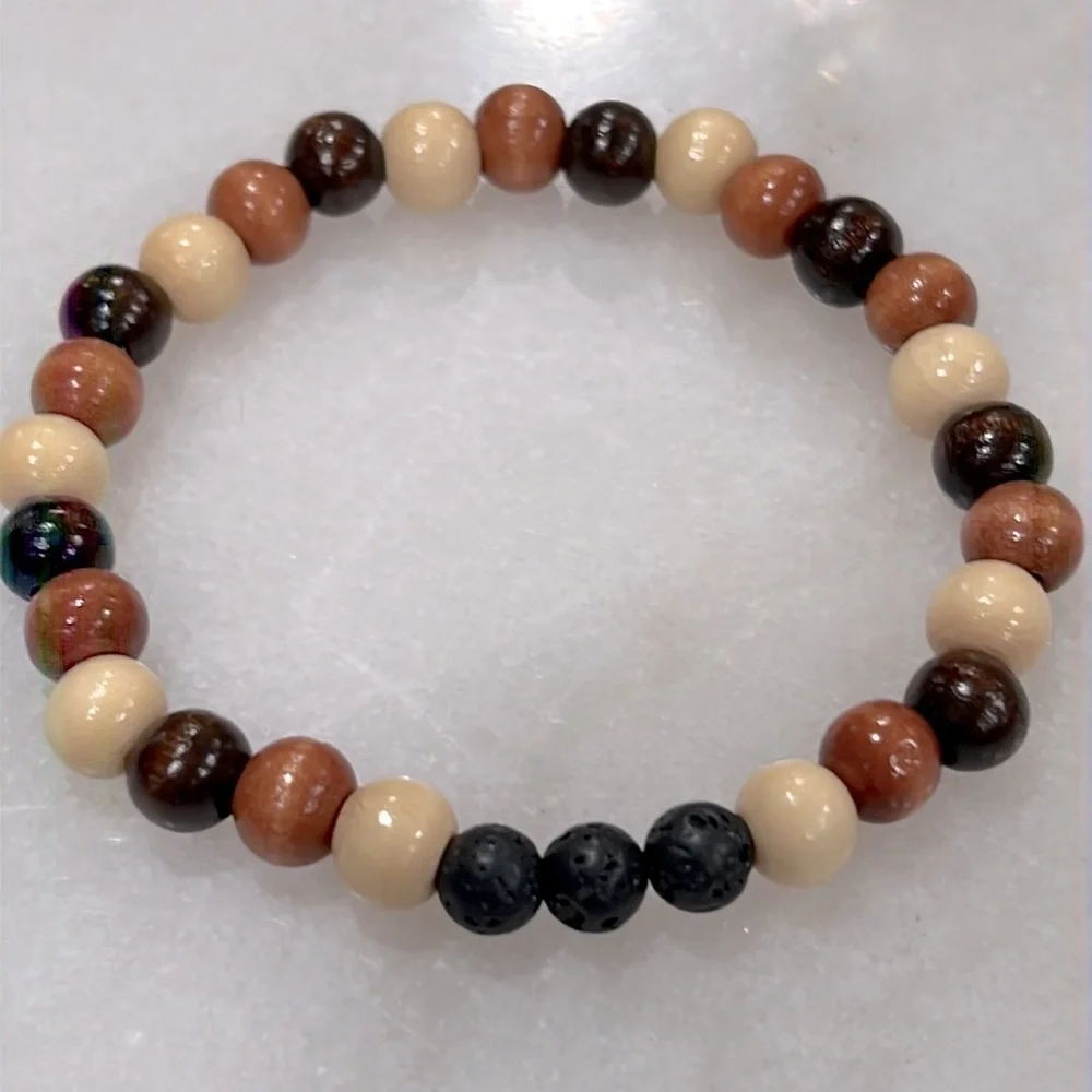 Essential Oil CEDARWOOD and Lava Bead Diffuser Bracelet